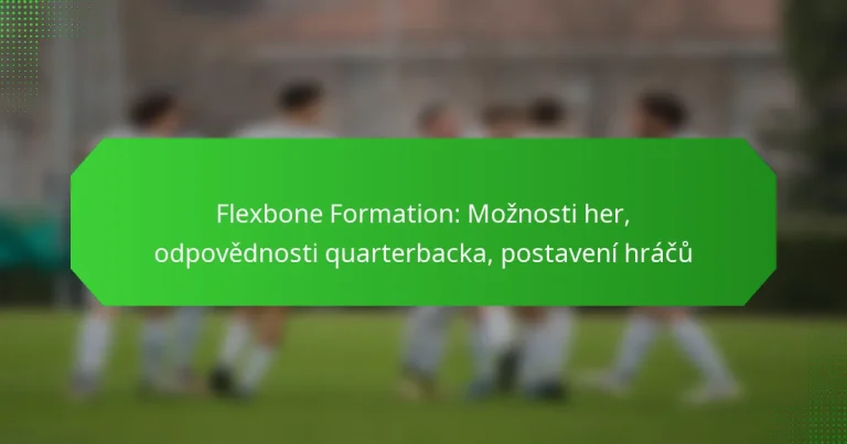 Flexbone Formation: Možnosti her, odpovědnosti quarterbacka, postavení hráčů