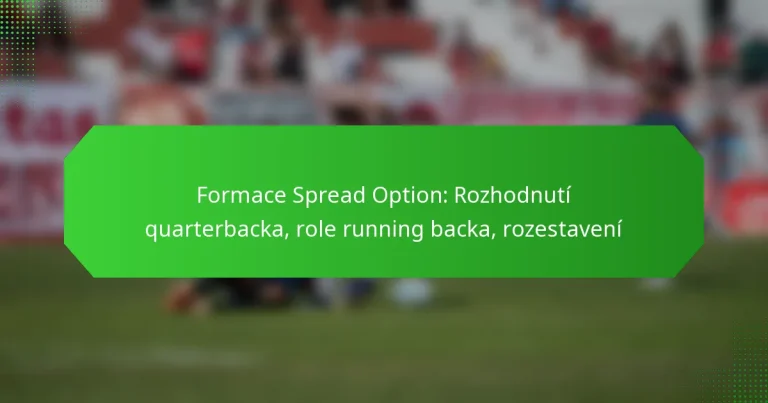 Formace Spread Option: Rozhodnutí quarterbacka, role running backa, rozestavení