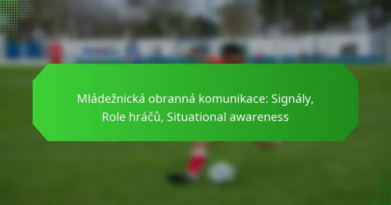 Mládežnická obranná komunikace: Signály, Role hráčů, Situational awareness