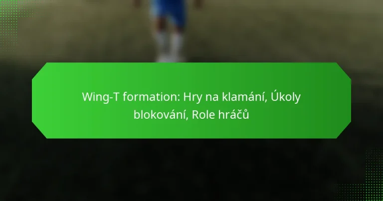 Wing-T formation: Hry na klamání, Úkoly blokování, Role hráčů
